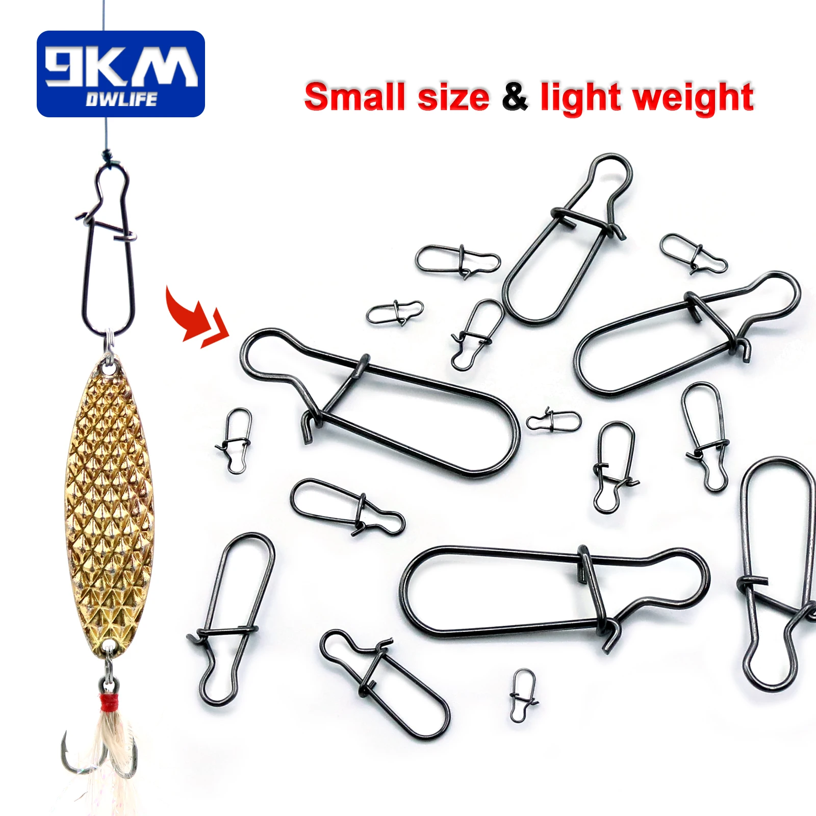 Conectores y broches de pesca inox: clips de bloqueo y giratorios - imagen 4