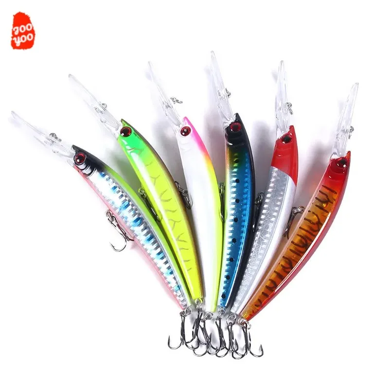 Señuelo Minnow de Suspensión con Lengua Larga – Fundición para Mar - imagen 4