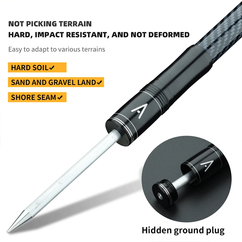 Caña de pescar de mar giratoria telescópica Ultra dura de 2,1 M-3,6 M, caña de lanzamiento de orilla de juego pesado, 5-7 secciones para todas las aguas de Pesca - imagen 4