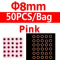 8mm pink 50pcs