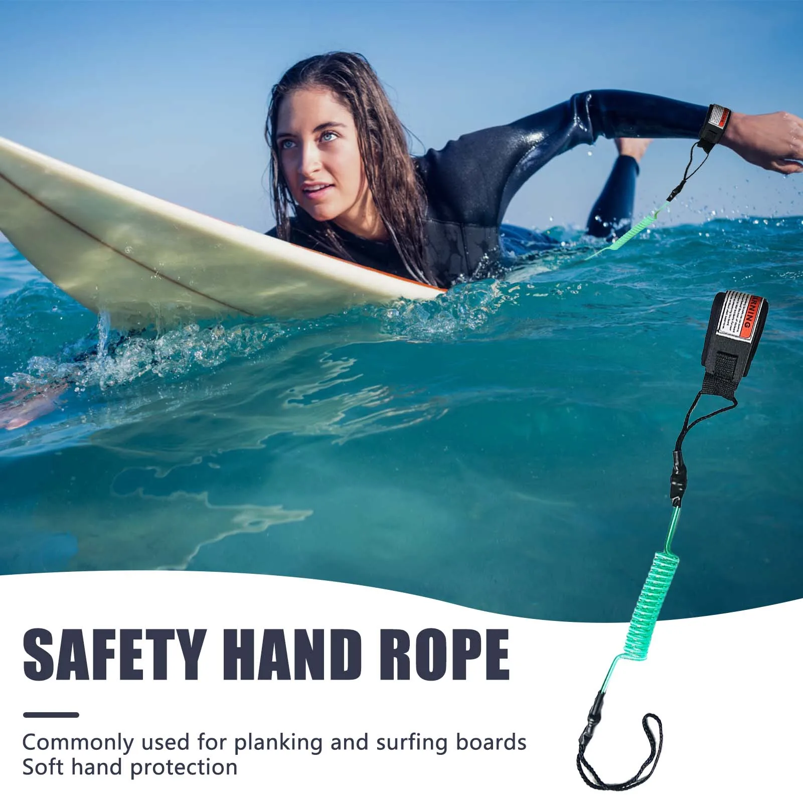 Cuerda de seguridad para tabla de surf, deportes acuáticos al aire libre, cuerda de tracción duradera Simple para surf, buceo, natación, accesorios deportivos prácticos - imagen 2