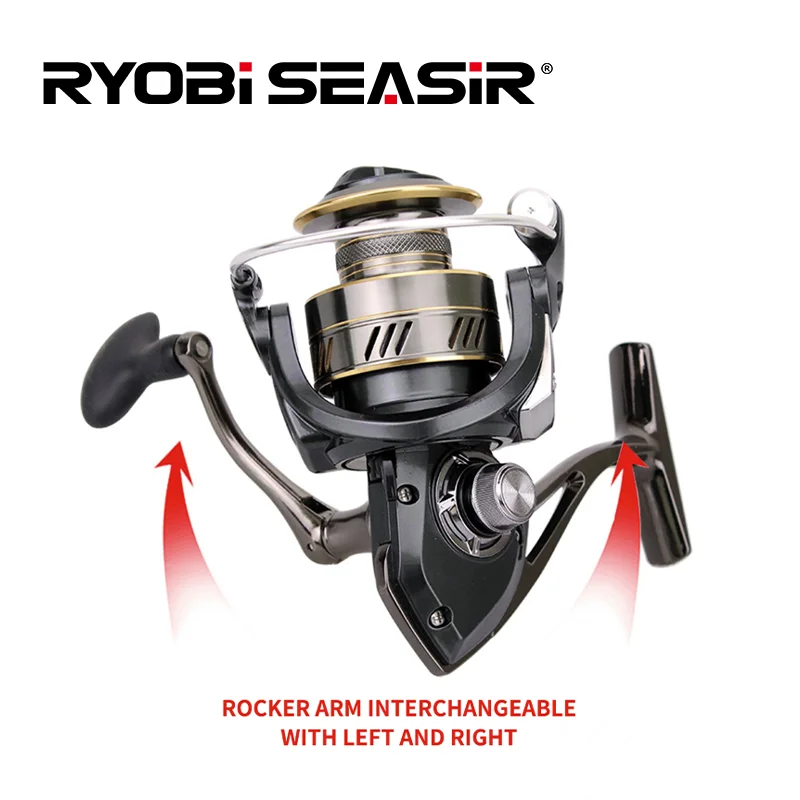 Seasir DK-carrete de pesca giratorio totalmente metálico, arrastre máximo 14 + 1BB, rueda de pesca de 15kg, agua salada, barato, diseñado en Japón - imagen 4