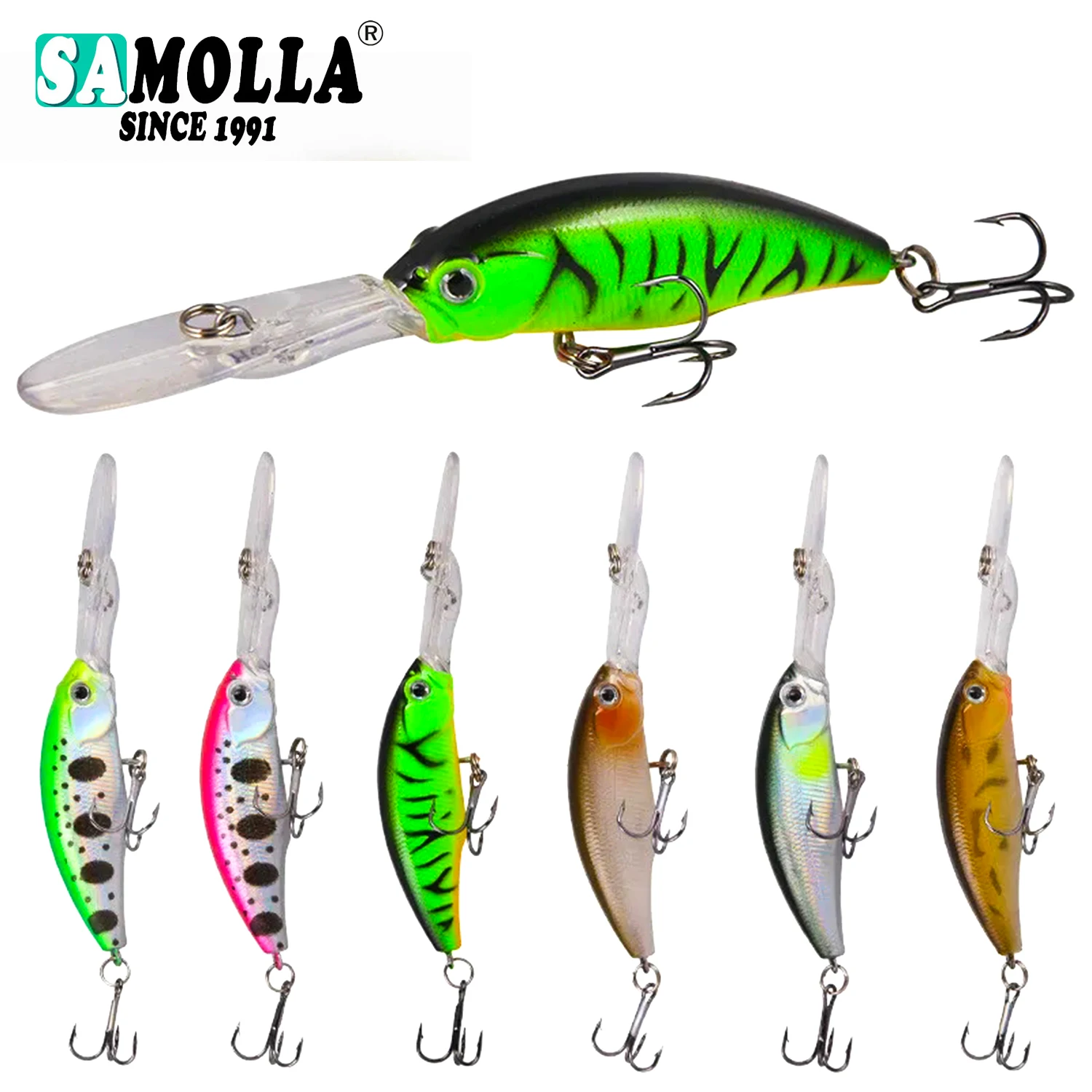 Señuelo SAMOLLA Minnow 2019 Whopper 7g - vista principal