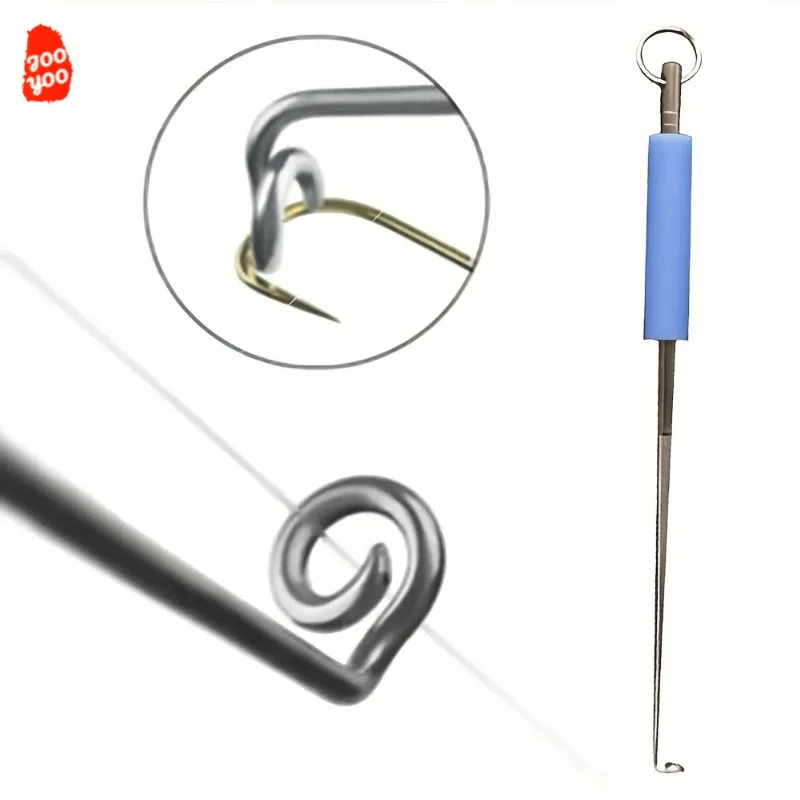 Desenganche de pescado fácil y rápido Con este Extractor de anzuelos de pesca de acero inoxidable, accesorios de equipo de pesca, 1 ud. - imagen 2