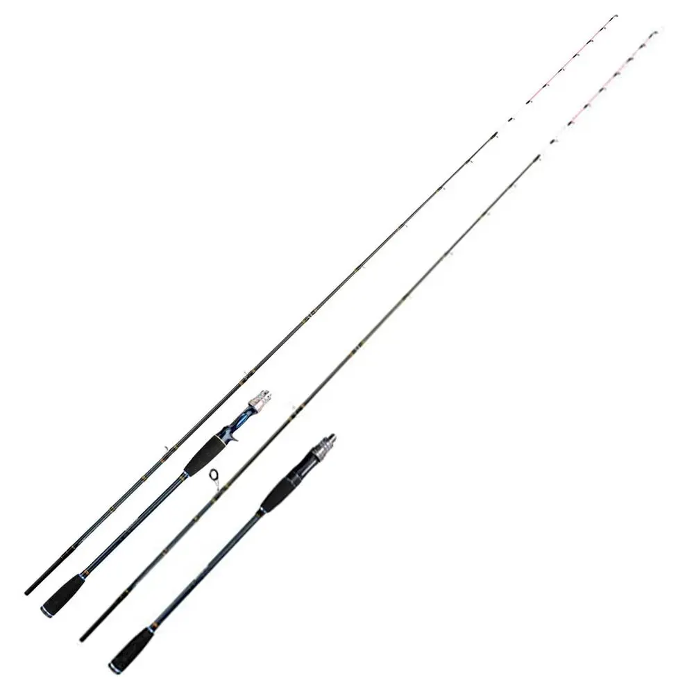 Caña de pescar giratoria con punta de titanio, caña de pescar de fundición giratoria para Sepia con anillos estriales Fuji, 1,8 m ML - imagen 4