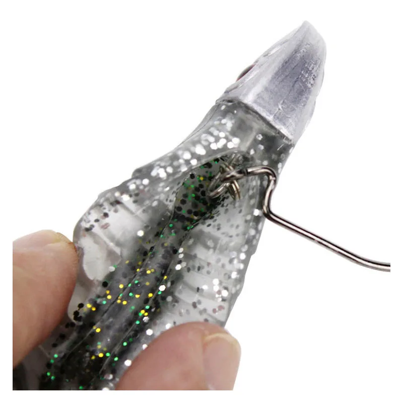 Jig Head plomo puro con anzuelo offset y doble anilla para vinilo - imagen 4