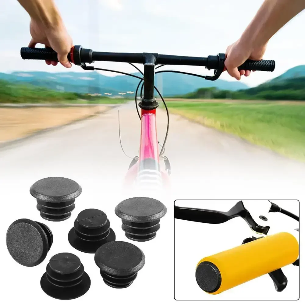 6 uds tapones para manillar de bicicleta clásico delicado tapón de plástico para bicicleta manillar de carretera cubiertas de montaña empuñaduras tapa final T1V1 - imagen 2