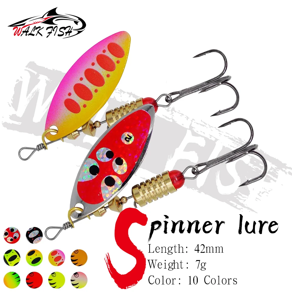 Spinner Walk Fish 7g – Paleta de hoja de sauce para spinning - imagen 4