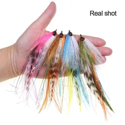 ICERIO Big Streamer Grizzly Hackle – Mosca para lubina y lucio