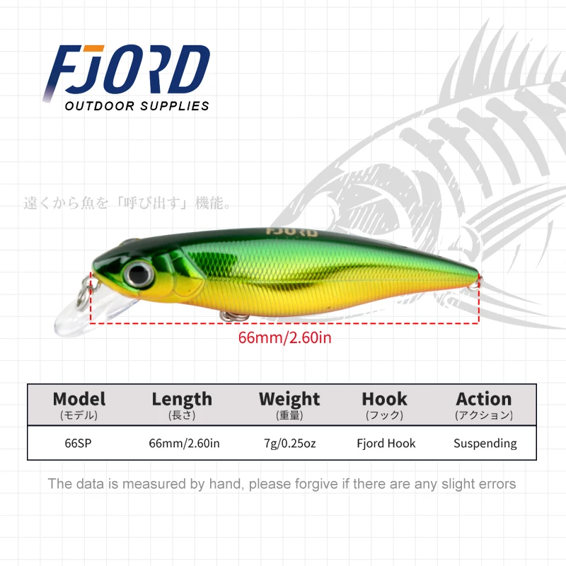 FJORD 66mm 7g Crankbaits Minnow señuelo para pescar su señuelo mar VMC gancho envío gratis artículos señuelo pesca 2022 equipo aparejos - imagen 3