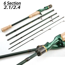 Caña Jigging Ultraligera Carbono Punta ML para Trucha y Lucio