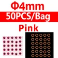 4mm pink 50pcs