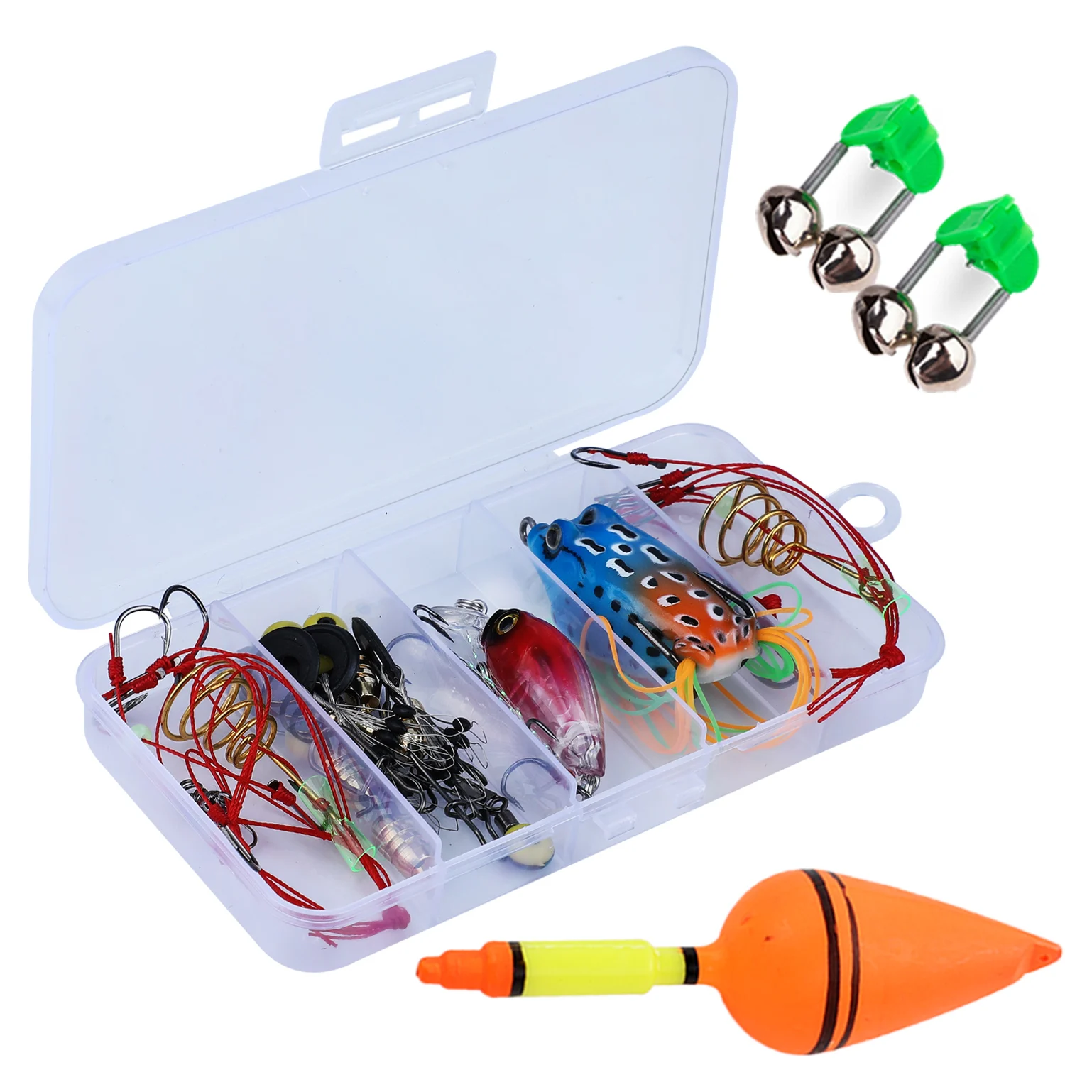 Kit de aparejos Sougayilang con anzuelos, plomos y giratorios - imagen 3