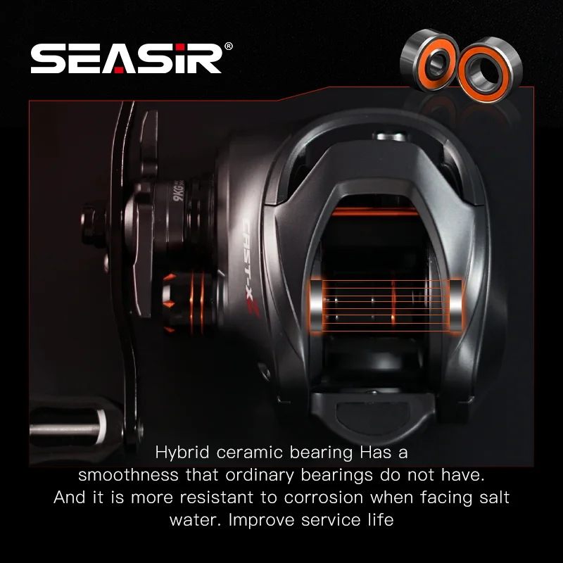 SEASIR Cast-X2 Carrete Baitcasting de Alta Velocidad - imagen 3