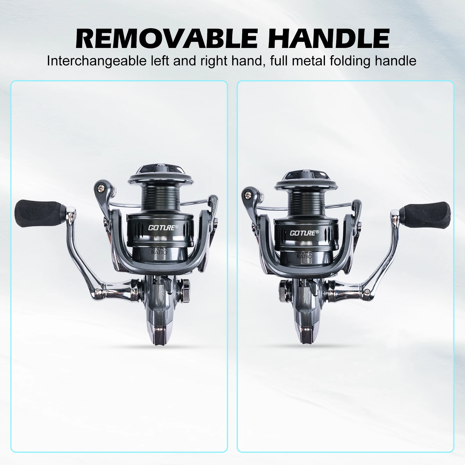 Goture-carrete giratorio serie 3000, bobina fija, Ratio de engranaje 5,2: 1, rodamientos 3BB, arrastre máximo 15lb, aparejos de pesca, entrega rápida - imagen 3