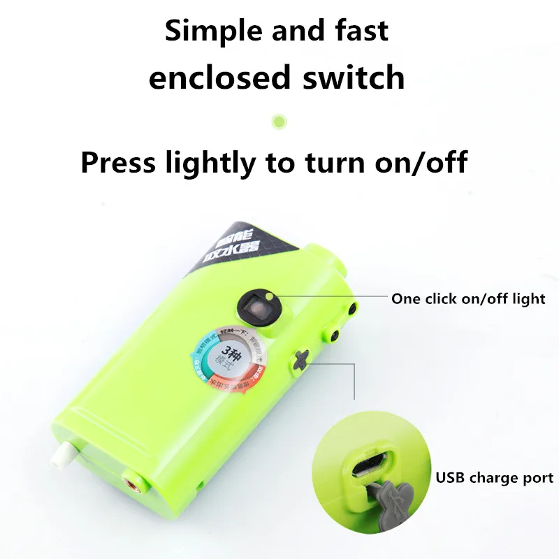 Caja de pesca de inducción inteligente multifuncional, bomba de agua, bomba de refuerzo, herramienta de pesca al aire libre con resistencia ultra larga - imagen 3