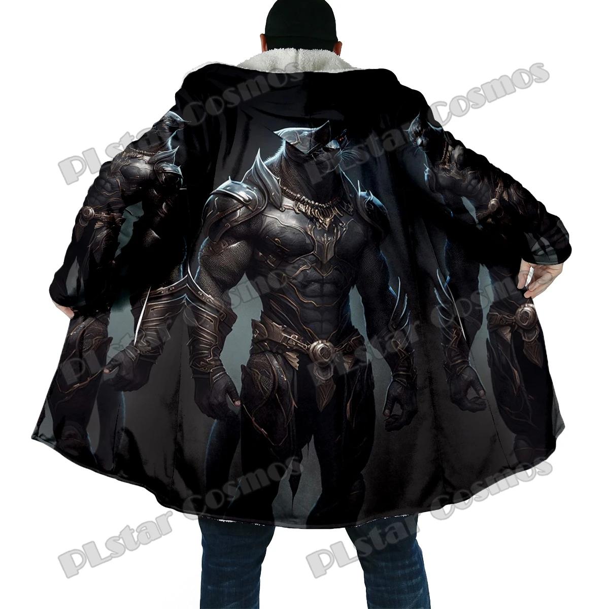 Sudadera con capucha de lana – Estampado 3D Anubis unisex - imagen 5