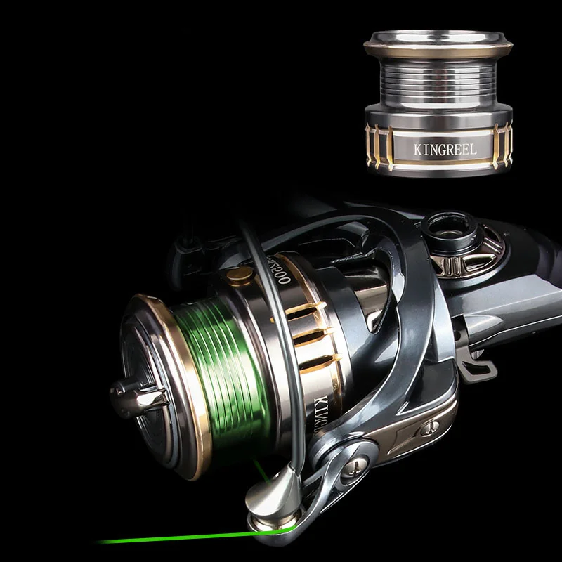 Carrete giratorio de Metal para agua salada y agua dulce, potencia máxima de arrastre de 15Kg, adecuado para cualquier tipo de pez - imagen 3