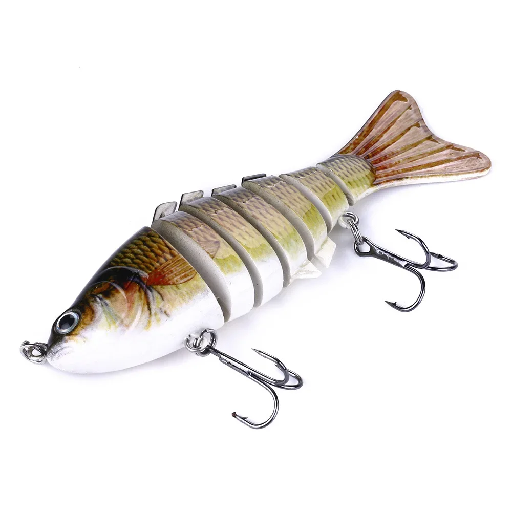Wobblers Señuelos de Pesca de Lucio, cebo de natación, multiarticulado Crankbait, cebo duro Minnow, trucha, aparejos de pesca de lubina, 10cm-15,4g - imagen 4