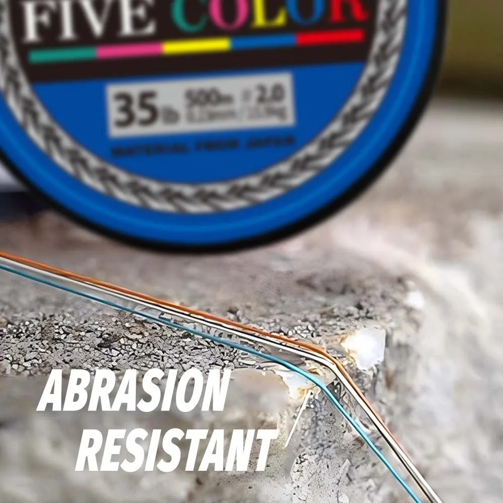 ZUKIBO Super trenza cinco colores 8 hebras línea de pesca trenzada Japón X8 PE línea duradera suave agua salada línea resistente a la abrasión - imagen 4