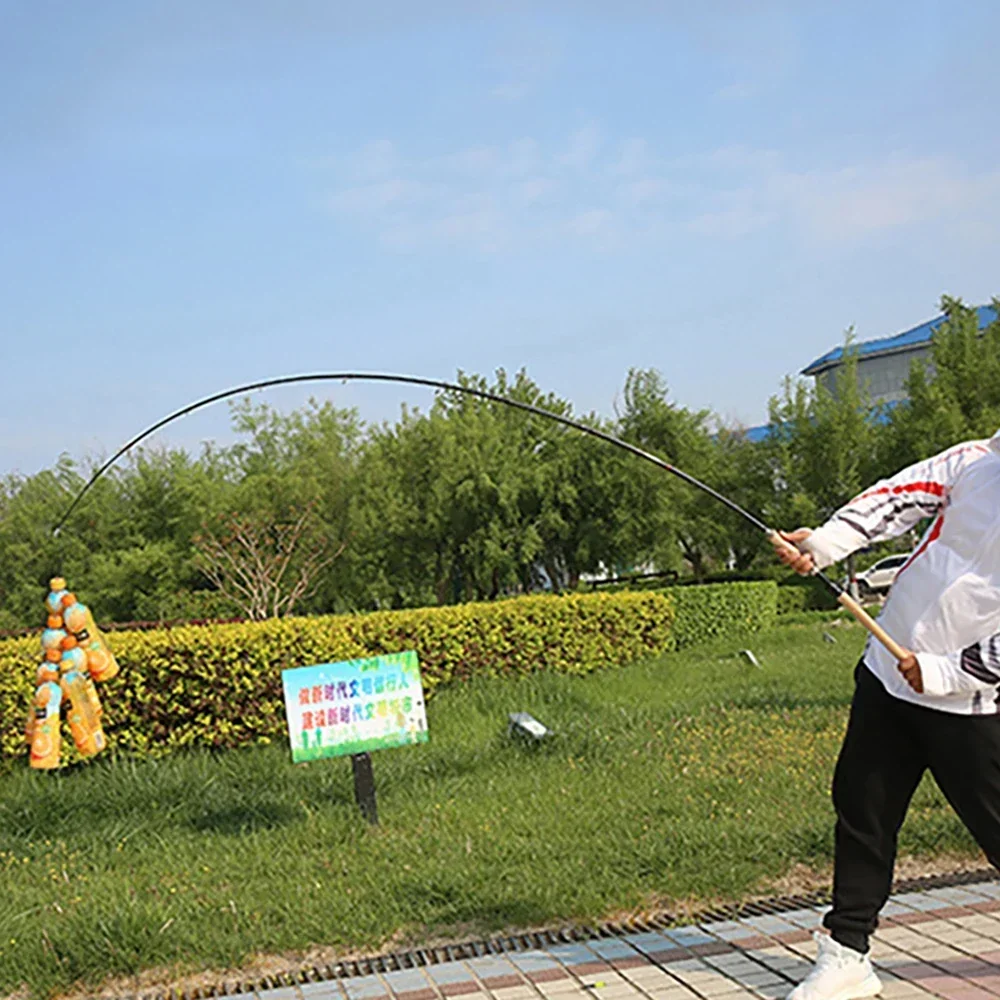 Caña de pescar XH súper dura con señuelo de mar y lago, 2,1 m, 2,28 m, 2,4 m, 40T, caña de fundición giratoria ultraligera de fibra de carbono para lanzamiento de distancia - imagen 3