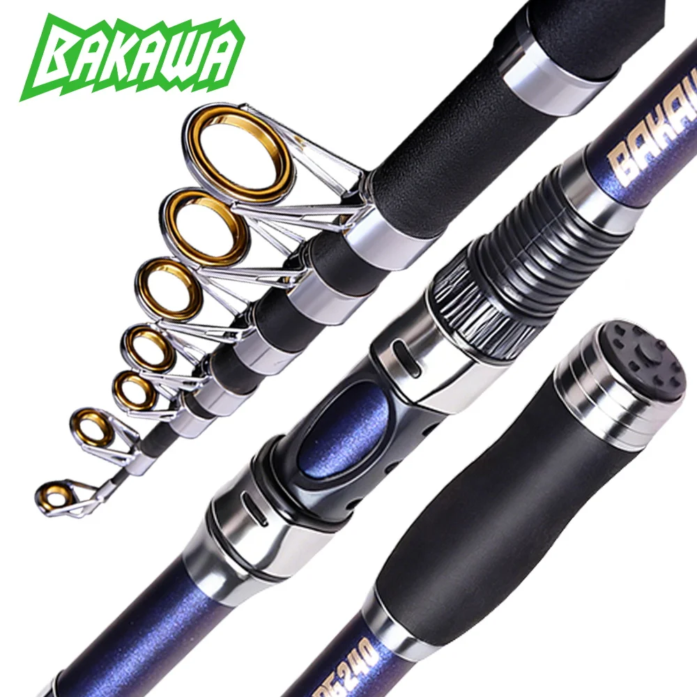 Caña telescópica de spinning mar ultraligera 3-6 kg con carrete - imagen 2