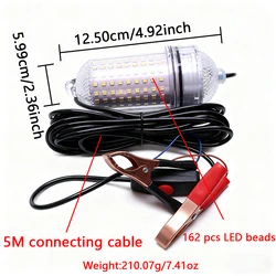 Luz LED para pesca submarina que atrae calamares, krill y camarones