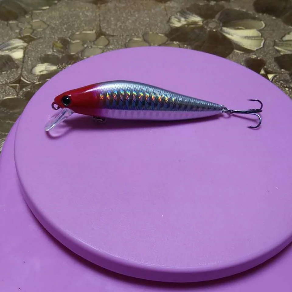 Señuelo de pesca de pececillo de hundimiento lento, capa de natación completa, cebo duro Wobbler Artificial, Río y Lago, 60/70/85mm de largo, 4/7/10/14/18g - imagen 3