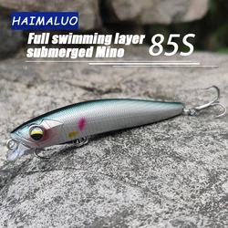 HAIMALUO-señuelo de pesca de pececillo suspendido, cebo duro de fundición larga, 2 ganchos, Wobbler, Jerkbait, Rockfishing, 84mm, 15g