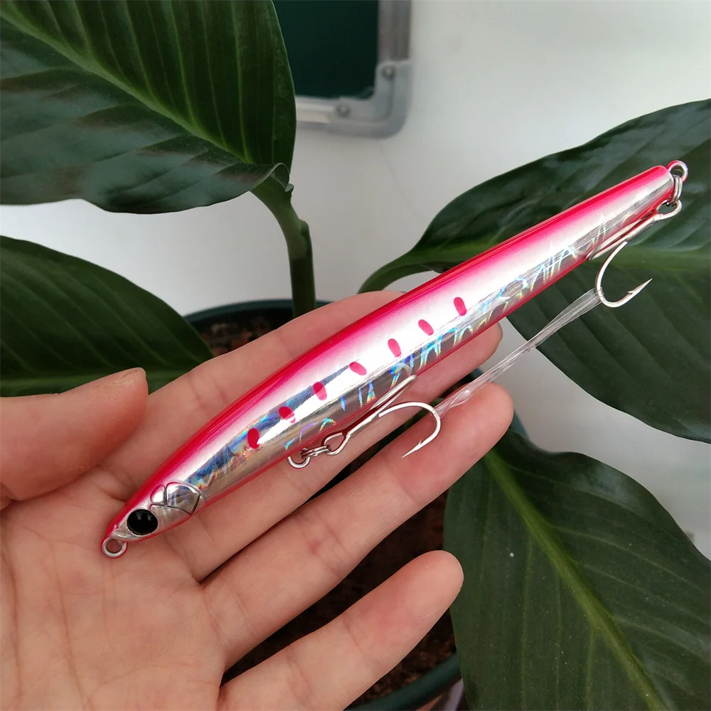 TSURINOYA-señuelo de pesca de tungsteno, cebo duro de 4 piezas, 115mm, 20g, de fundición larga, lápiz de hundimiento - imagen 3