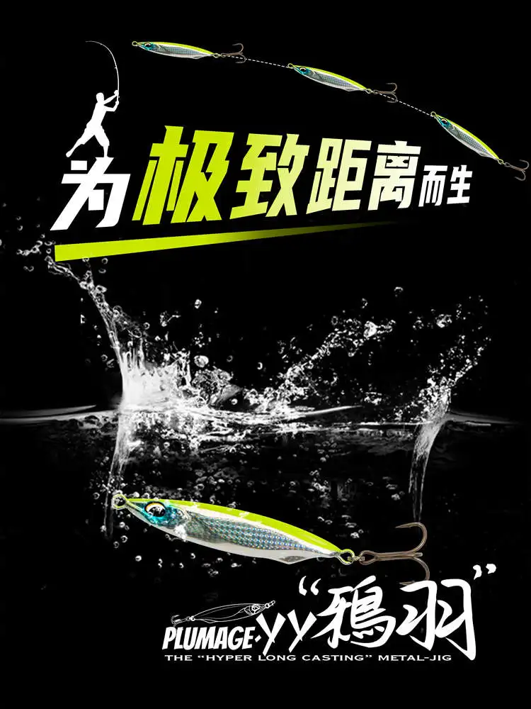2025 New 5pcs Ravencraft "YY" Sinking Long Shot Metal JIG Fishing Lure 10g/16g/22g/28g Isca Artificial Wobbler Bass Fake Baits - imagen 5
