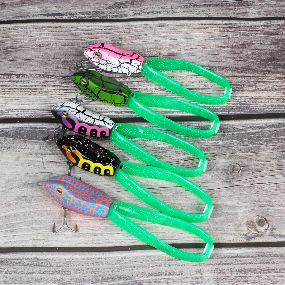 Señuelo de pesca de rana flotante, cebo de pesca, aparejos de pesca, cebo de pesca - imagen 3