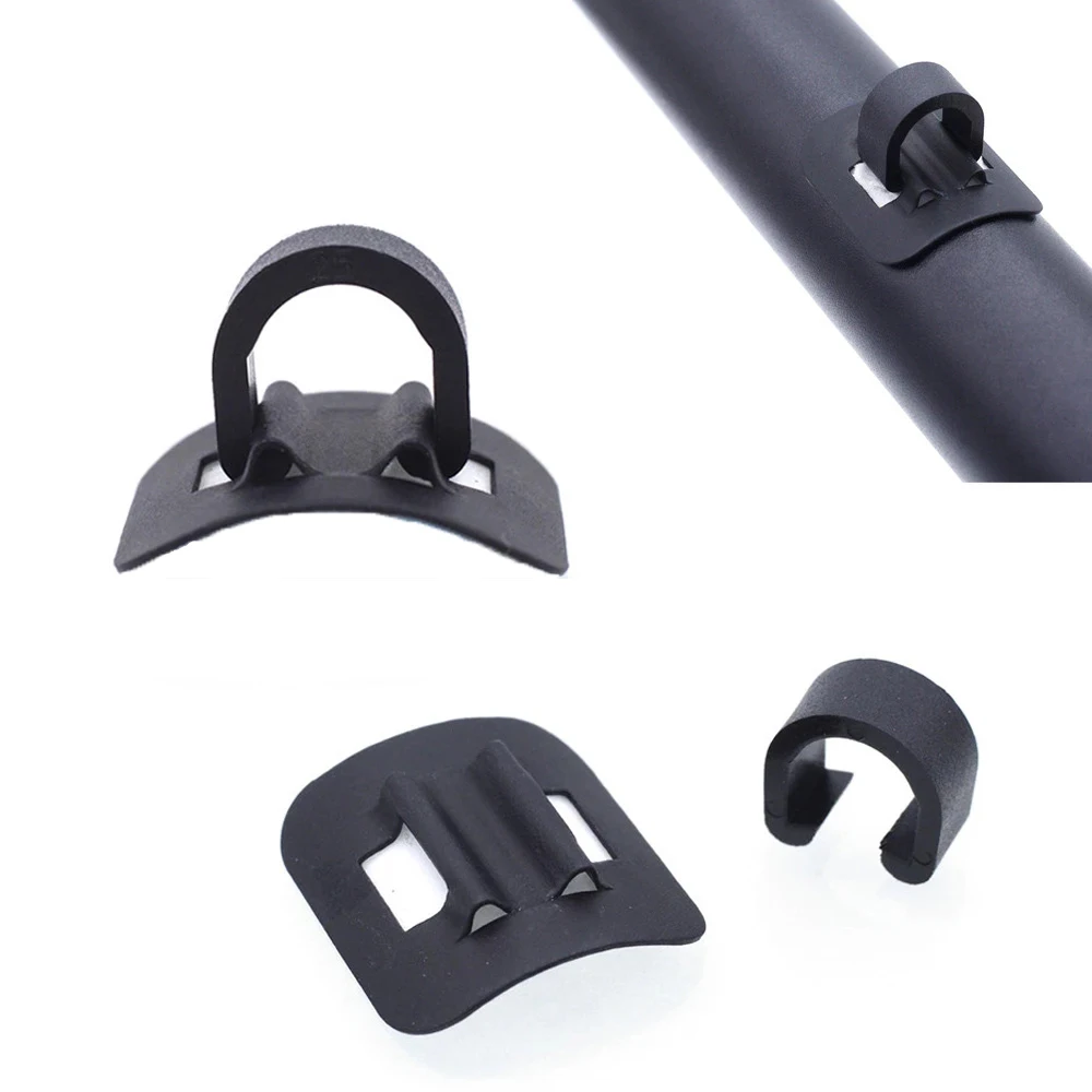 Tubo de aceite de bicicleta en forma de C, hebilla de marco de bicicleta, Clip de asiento, adaptador de Cable de bicicleta, abrazadera fija, Clips de asiento guía en forma de C - imagen 5