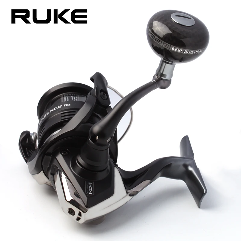 Ruke nuevo carrete de pesca perilla de mano Material de carbono peso 16 g/pc incluye 2 uds rodamientos 4 Uds arandelas accesorio de carrete para mango DIY - imagen 5