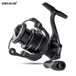 DEUKIO Carrete de pesca giratorio - arrastre de 8 kg, 6+1BB carbono