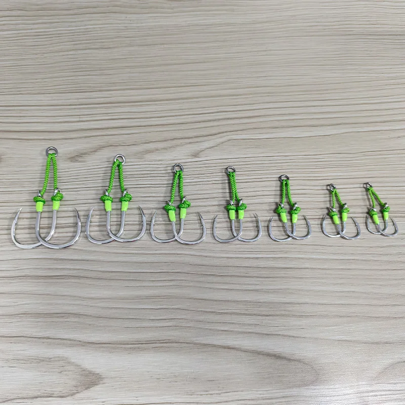 Anzuelos Dobles Obsession HK055 – Acero al carbono para Slow Jig - imagen 3
