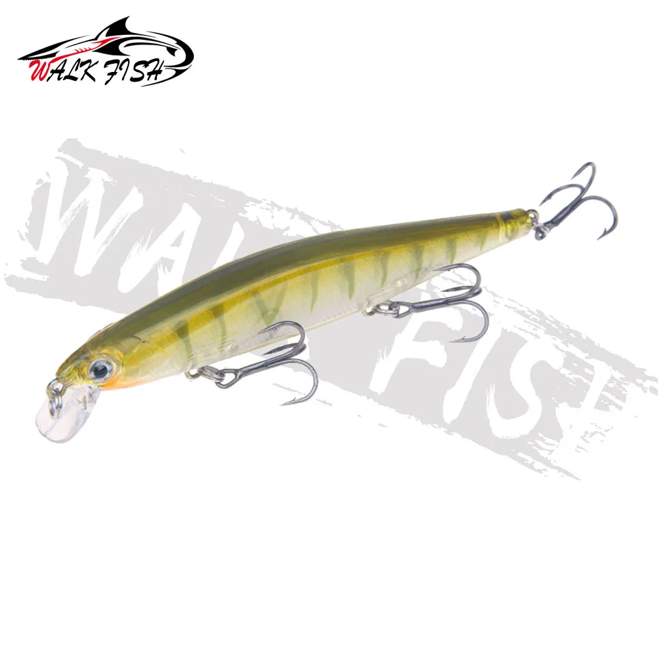 WALK FISH Señuelos de Pesca de 11cm y 12,9g, cebos artificiales de plástico con gancho para Lucio, Carpa, aparejos Swimbait - imagen 2