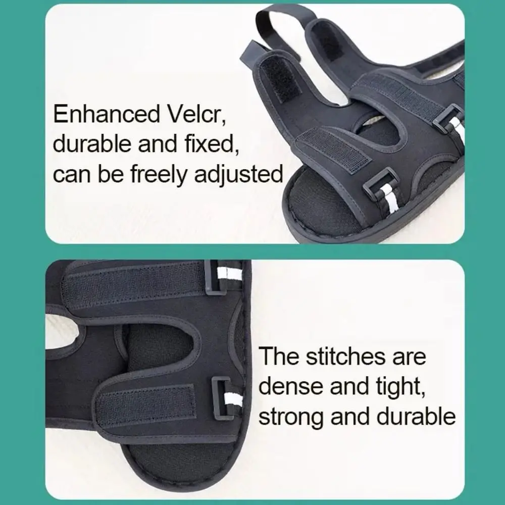 Zapato de yeso ajustable versátil, cómodo, antideslizante, zapatos fijos para fractura, práctico dedo del pie abierto, ayuda para caminar, caída del pie - imagen 5