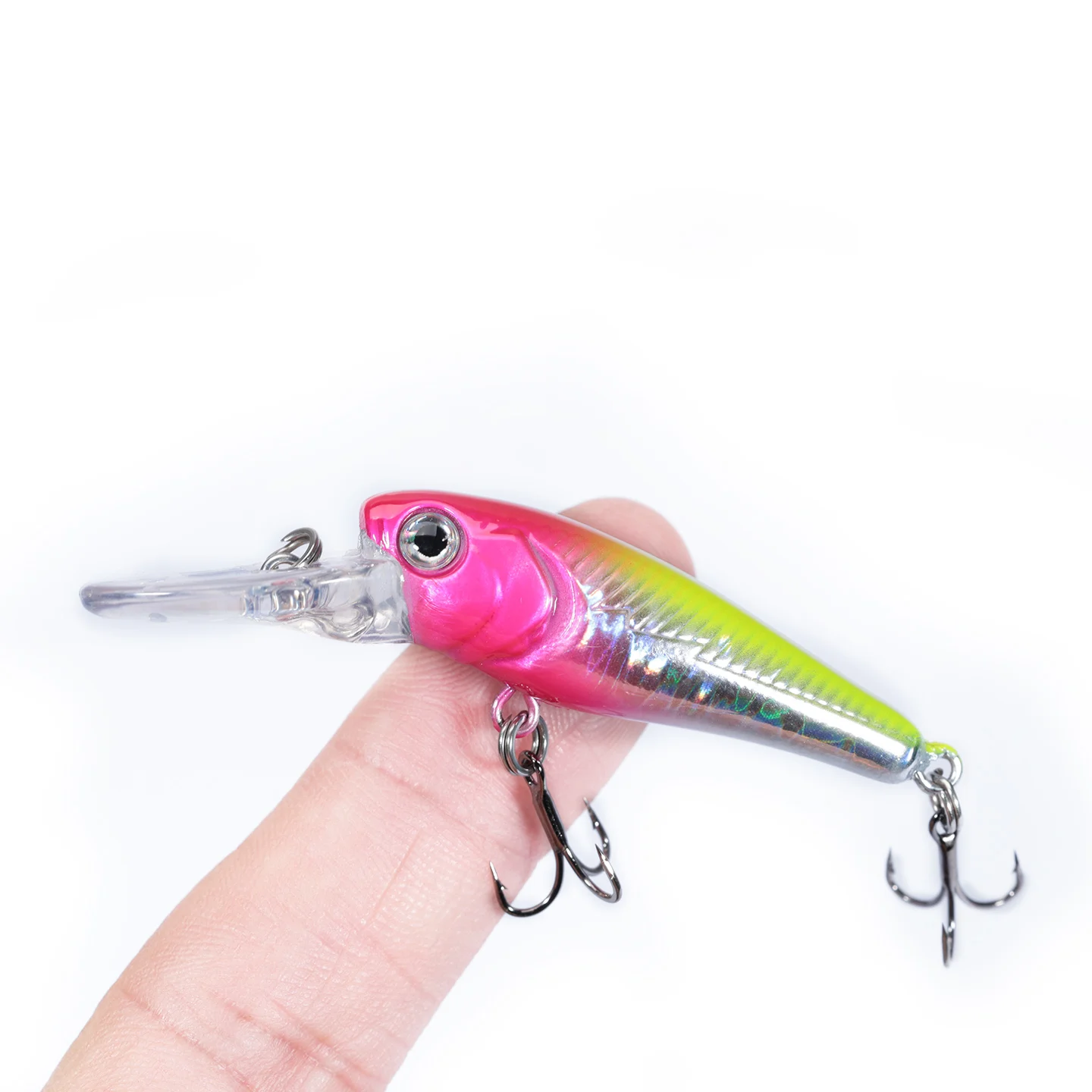 OUTKIT 3,2g 40mm pececillo flotante señuelo de Pesca de invierno para trucha cebo duro Crankbait Wobblers aparejos de Pesca para lubina perca Pesca - imagen 5
