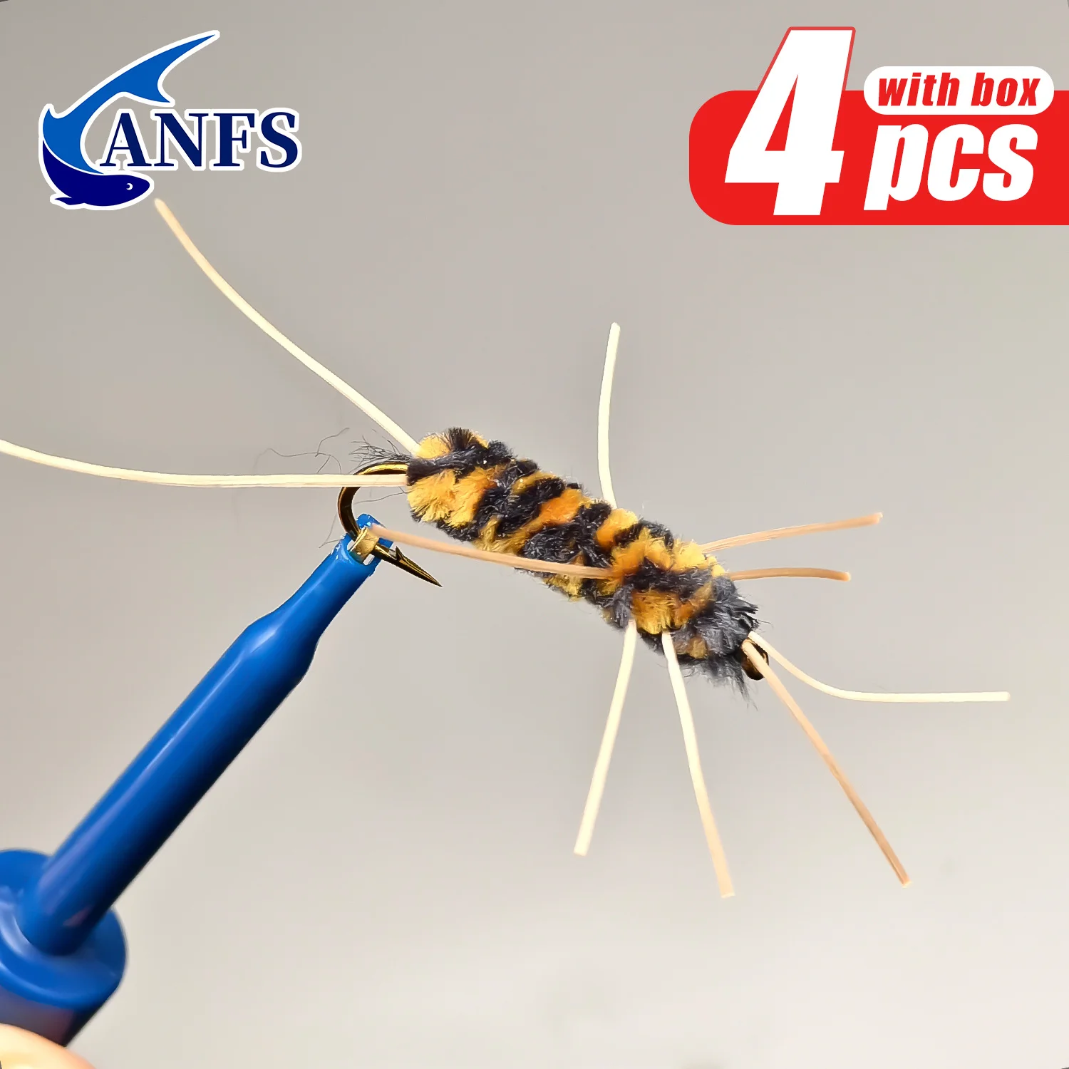 ANFS Moscas Nymph & Stimulator para trucha y lubina, seca y húmeda