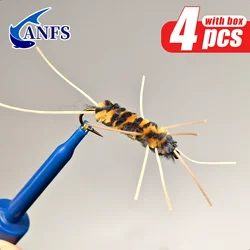 ANFS Moscas Nymph & Stimulator para trucha y lubina, seca y húmeda