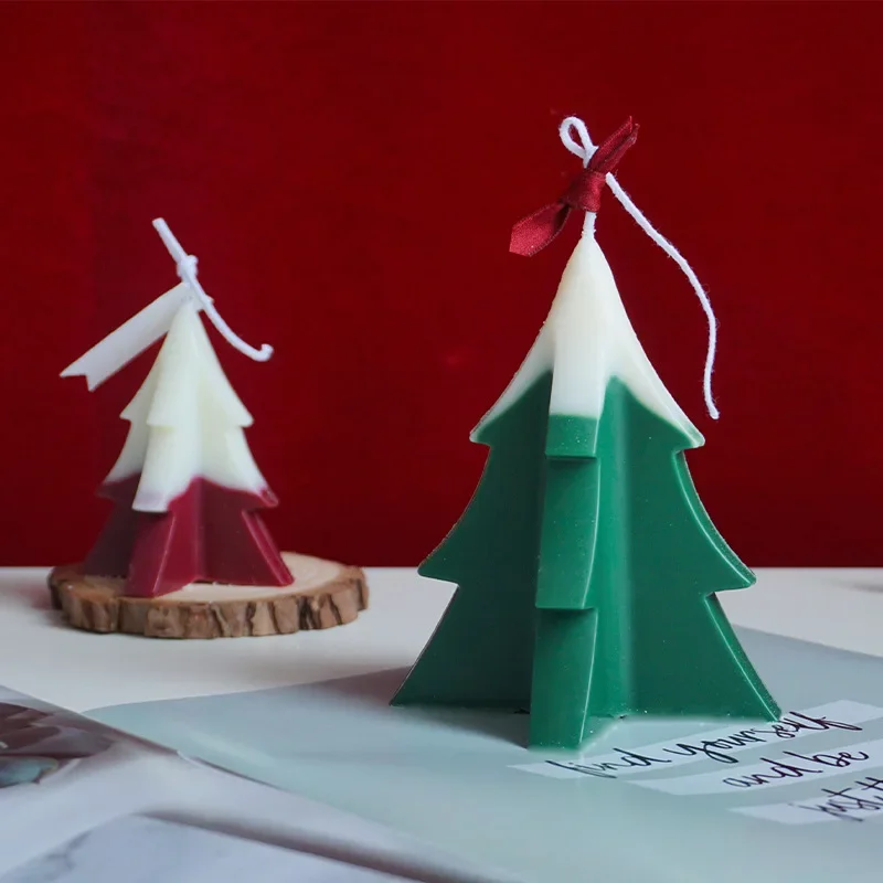 Molde de vela de Navidad hecho a mano, forma de cruz, vela de árbol de Navidad, molde de plástico - imagen 4