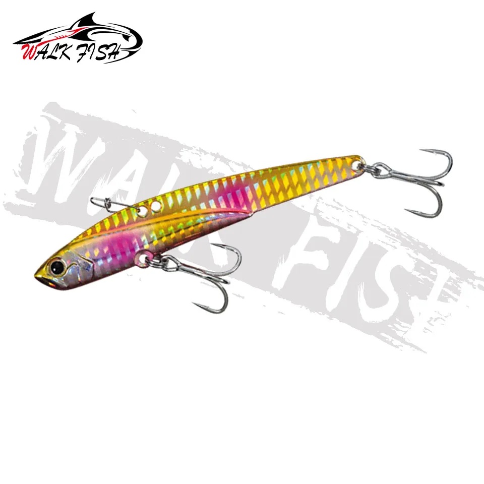 WALK FISH-señuelo de pesca VIB para agua salada, 1 piezas, 110mm, 45g, para trucha, lubina, Swimbait, plantilla de Metal, Wobbler - imagen 5