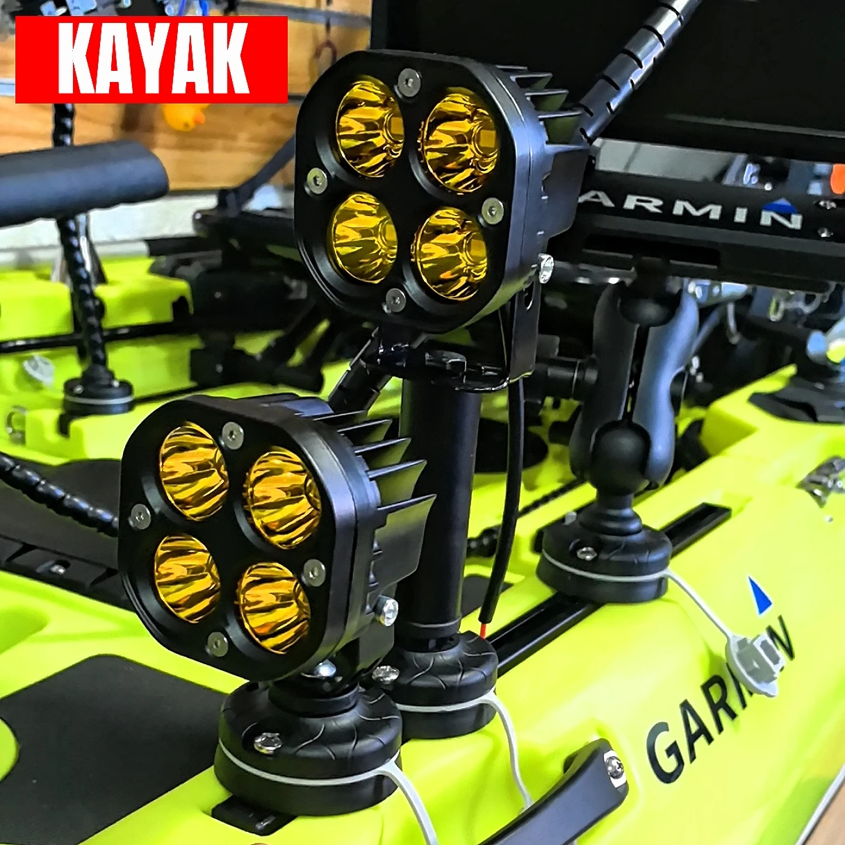 Focos LED superbrillantes para barcos de pesca – Luz blanca y amarilla - imagen 2