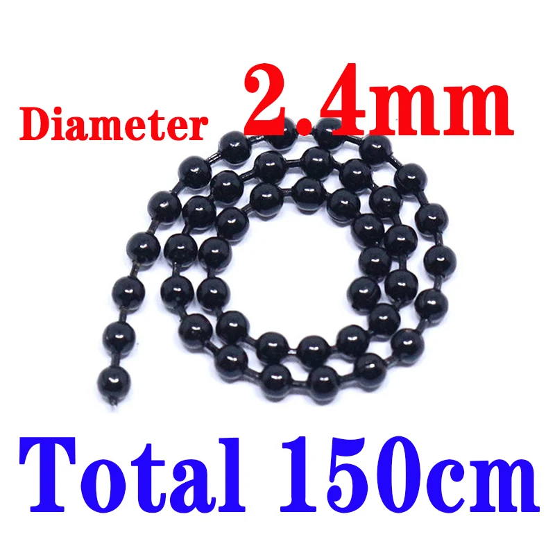2.4mm black bead
