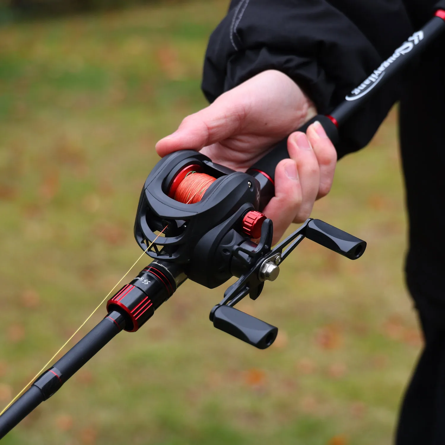 Caña de baitcasting Sougayilang 2,1m fibra carbono relación 7,2:1 - imagen 5