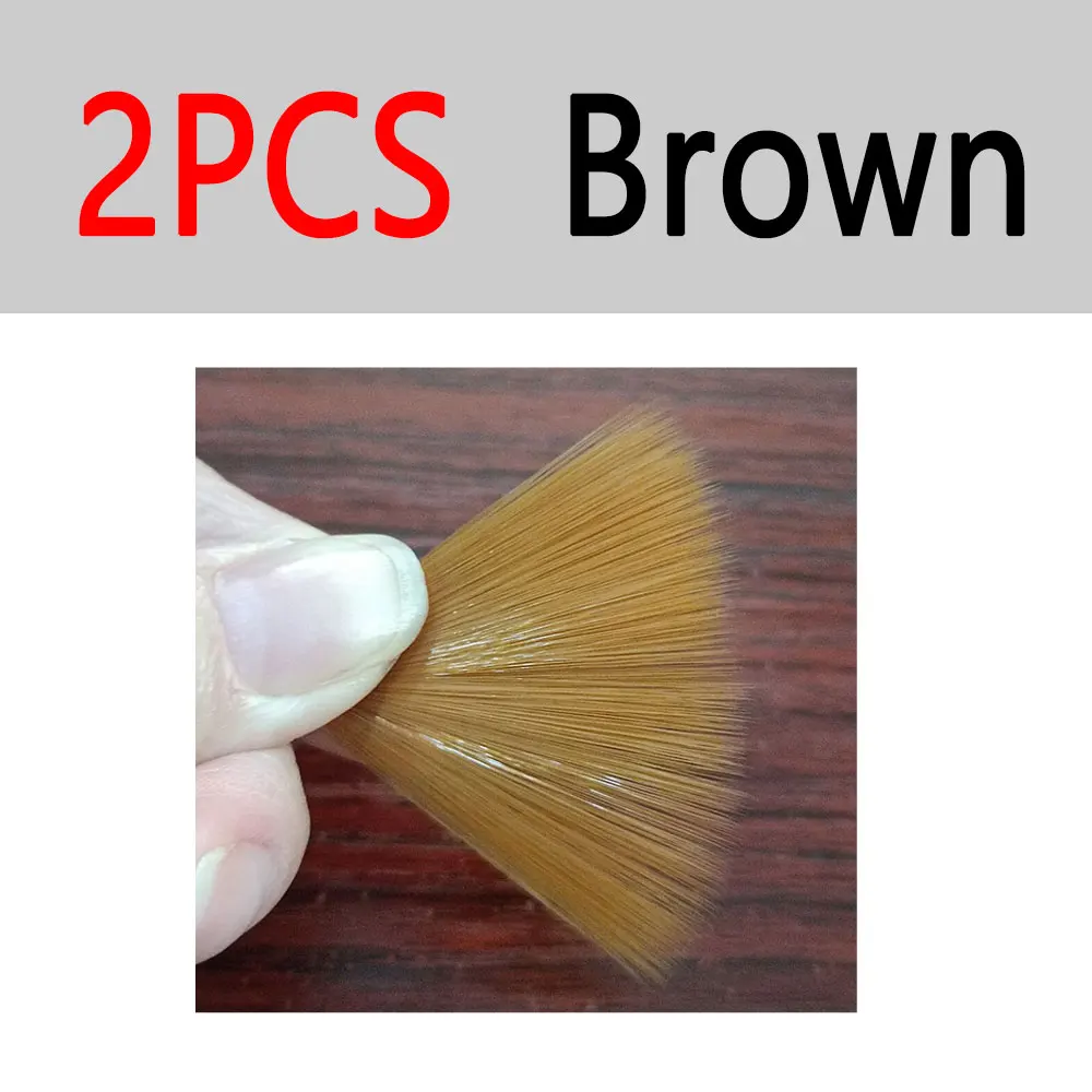 2pcs Brown