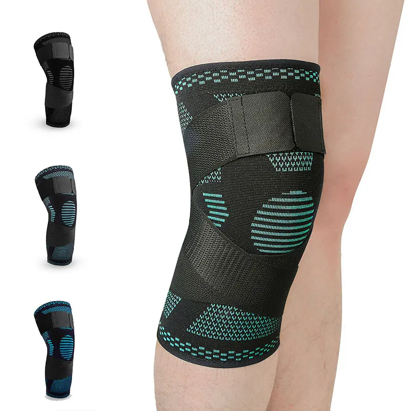 un aparato ortopédico con un diseño azul y negro