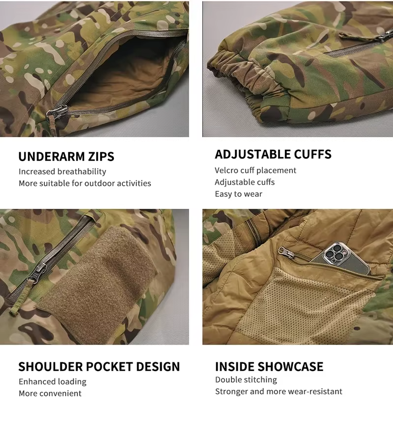 Chaqueta de pesca camuflaje Han Wild – Cortavientos térmico invierno - imagen 4