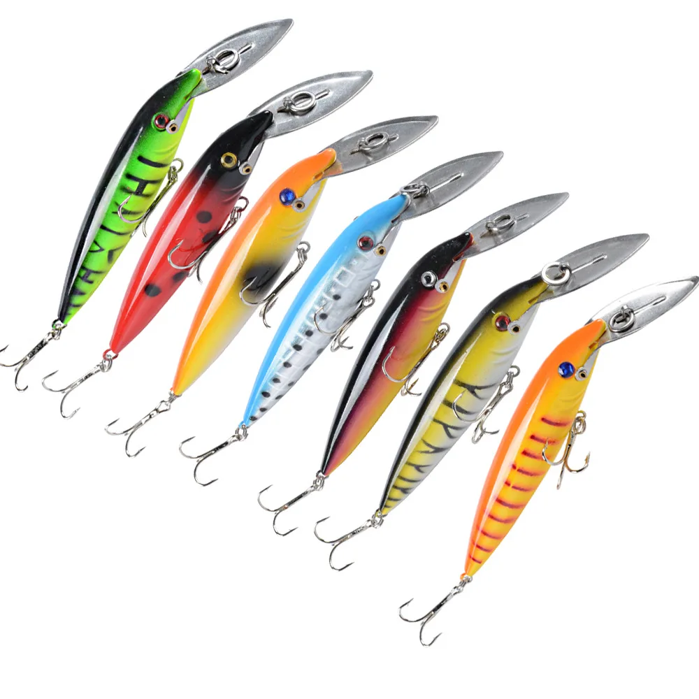 Señuelos de pesca flotantes de pececillo, 140mm, 16,2g, agua salada, cebo duro Artificial de fundición larga, equipo de pesca Swimbait para trucha de agua salada - imagen 3